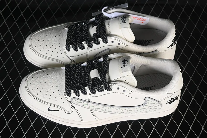 All categories Air Jordan Jordan series basketball shoes Air Jordan 1 Low high-end customized low-top sneakers Air Jordan 1 Low AJ1 Joe 1 Stussy co-branded high-end customized low-top retro basketball shoes HH7518-086